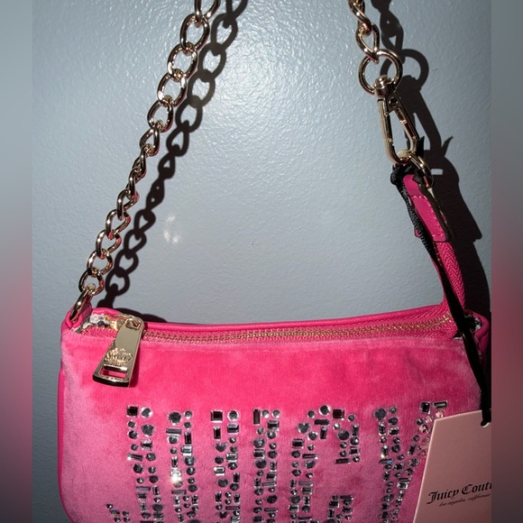 Juicy Couture Pink Jeweled Shoulder Bag - Picture 6 of 8